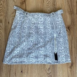 Free people leopard mini skirt